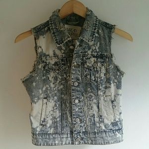 Early Black Friday!!!  Distressed Punk denim vest