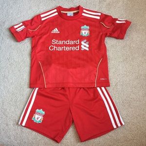 ADIDAS Liverpool Soccer Jersey and Short Set