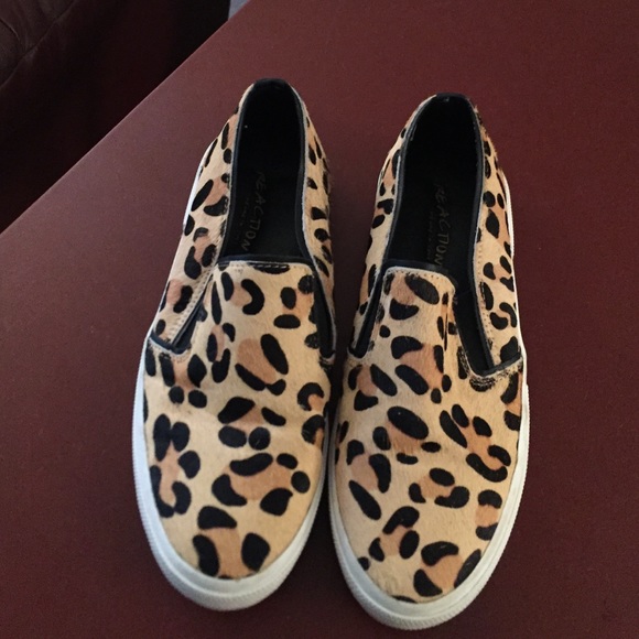 Leopard slip on shoes