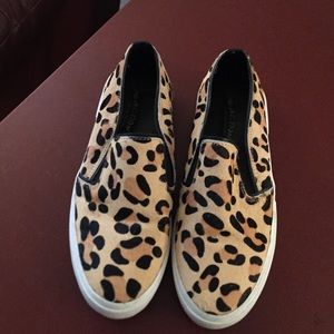 Leopard slip on shoes