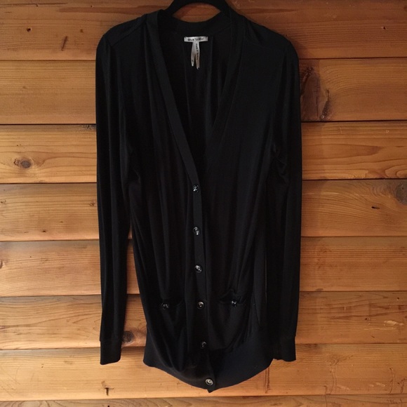 Sweaters - •on hold•Dressy Black Cardigan w/ Pockets