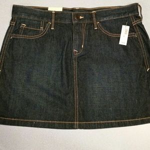 Jean Mini Skirt in Dark Denim