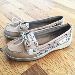 Sperry Top-sider: Angelfish in leopard sequin