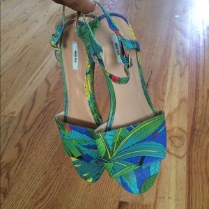 Safari print sandals