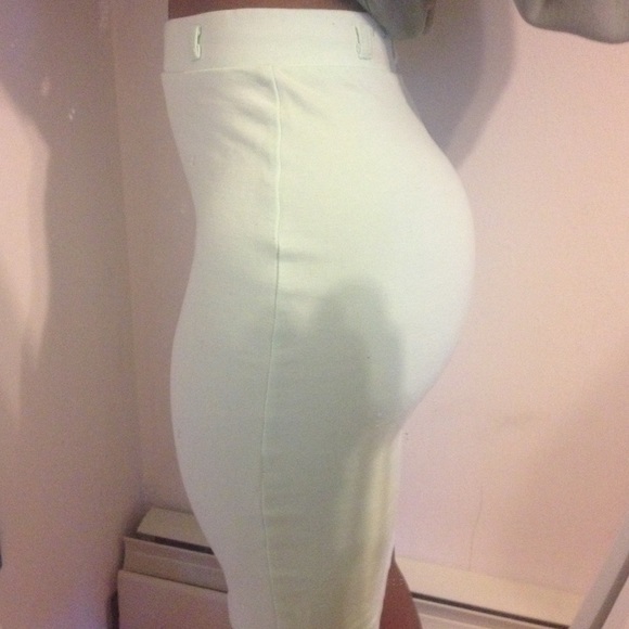 Seafoam green midi skirt