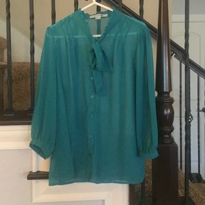 Turquoise blouse