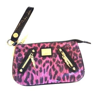 Betsey Johnson "Betseyville" clutch wristlet.