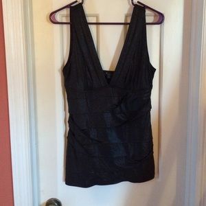 XXI black sparkly top