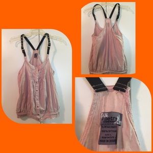 Razor back top with cute belt like straps