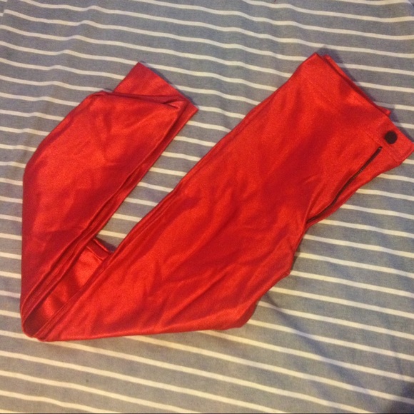 AA Red disco pants