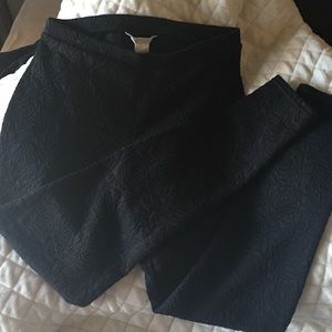 Black Rose Print Leggings✨