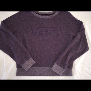 Purple vans pull-over sweater