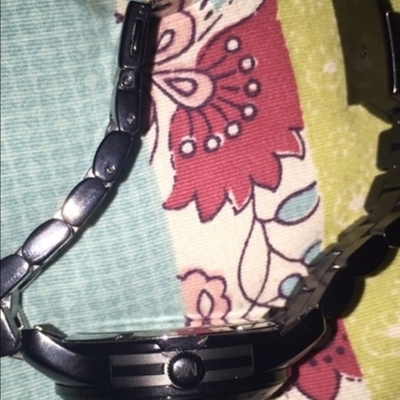 Black and gold Mk watch main image 2