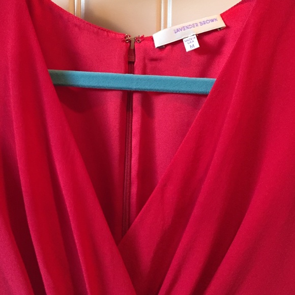 Lavender Brown silk dress - Picture 3 of 5