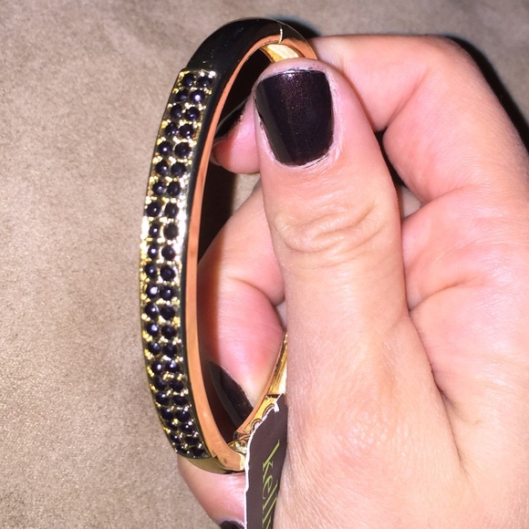 Gold and black bracelet