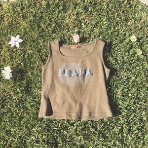 PRADA crop tank top