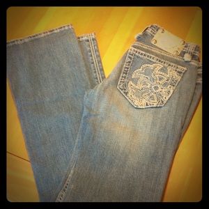 👖Miss Me size 28 boot cut light wash!👖