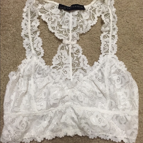 White Lace Razorback Bralette