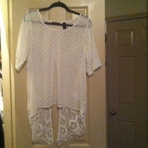 Very cute white top. For  Summer and Spring look