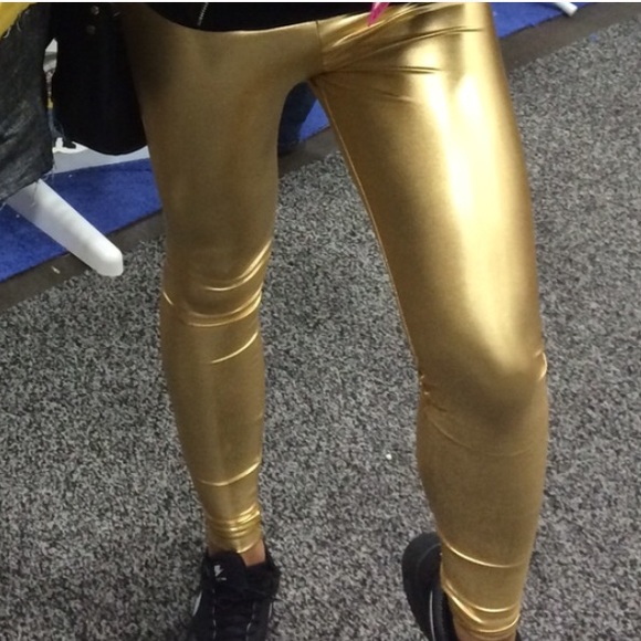 AA gold leggings
