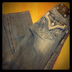 👖Miss Me Girls size 24 Bootcut with Rhinestones👖