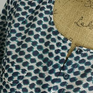 **NEW** Blue & Teal Loft Blouse (XS)