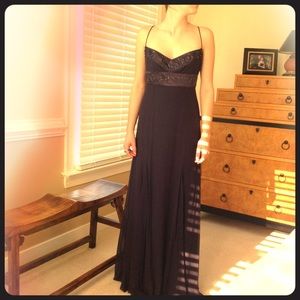 Laundry Plum Silk Evening Gown Prom