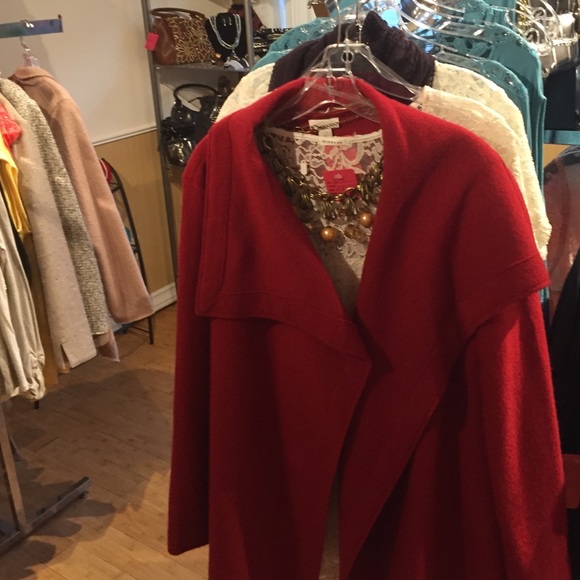 Red wool jacket