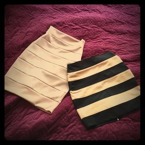 XXI mini & Bloom knee length power skirts bundle