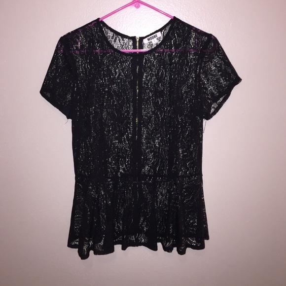 Lacy peplum top