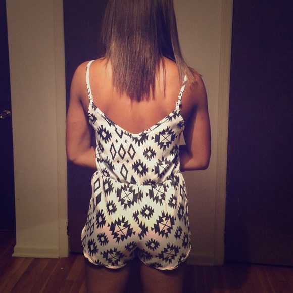 Black and White Romper