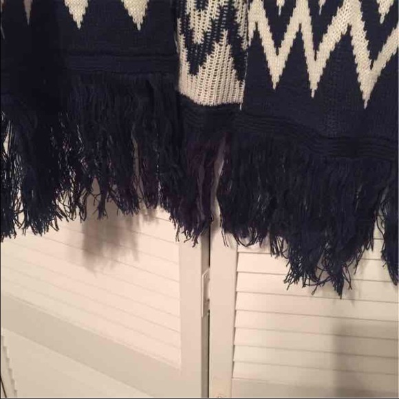 Boutique orange and navy cardigan - Picture 2 of 2