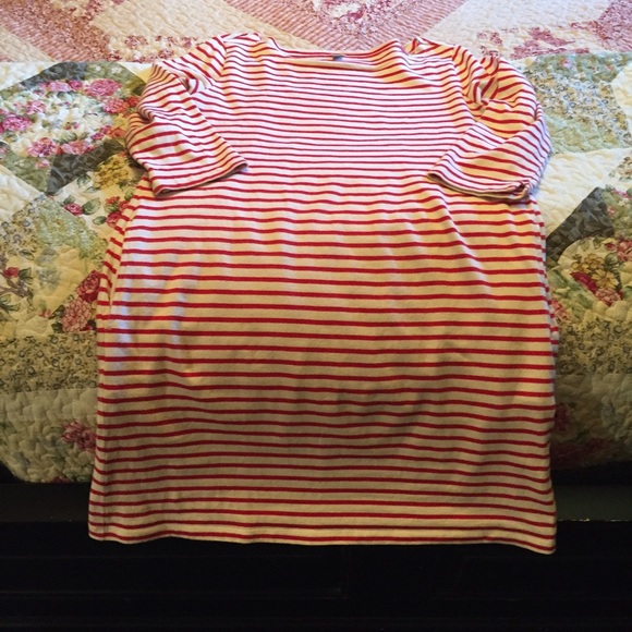 Dresses & Skirts - Red striped dress with pockets