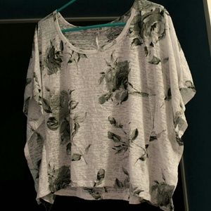 Forever 21 flowey poncho shirt