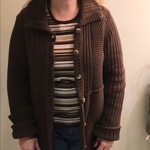 Calvin Klein Jeans brown cardigan sweater
