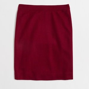 J. Crew FACTORY wool pencil skirt, blk