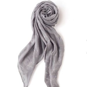 Stella & Dot WESTWOOD SCARF - DOVE GREY METALLIC