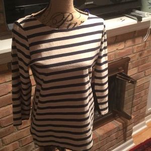 J.Crew new with tags cream and navy striped knit