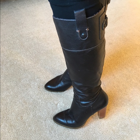 Banana Republic black knee high boots
