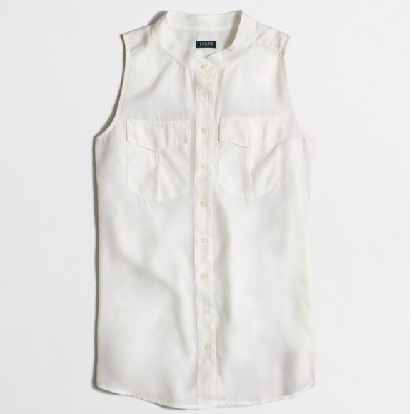J. Crew FACTORY draped pocket tank