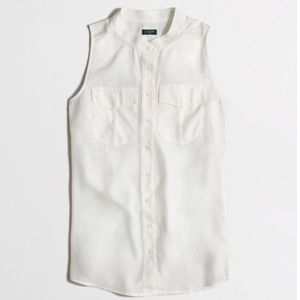 J. Crew FACTORY draped pocket tank