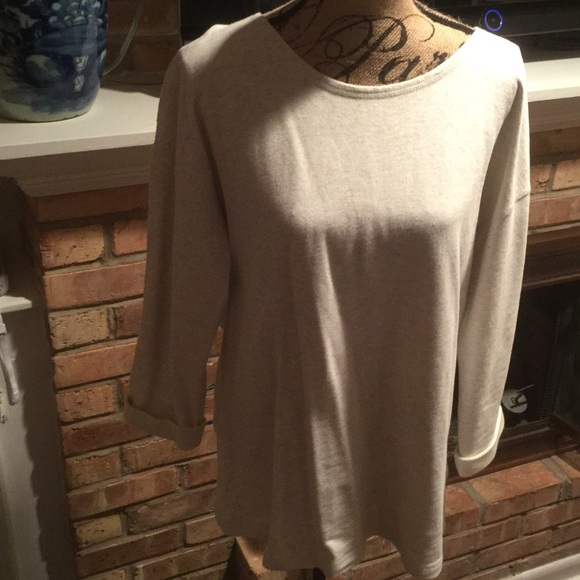 J.Crew oatmeal/heather grey cozy sweatshirt size L