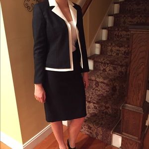 Kasper 2 piece pinstripe suit
