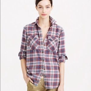 J. Crew plaid flannel