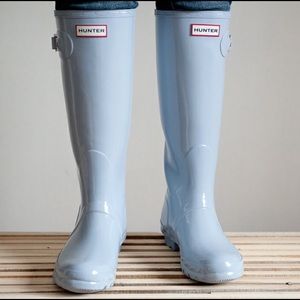 For: @blittle Hunter Boots Baby Blue Size 7
