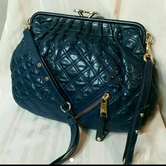 Authentic Marc Jacobs Navy Quilted Shoulder Purse