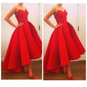 Plain sweetheart Asymmetrical-Length Evening Dress