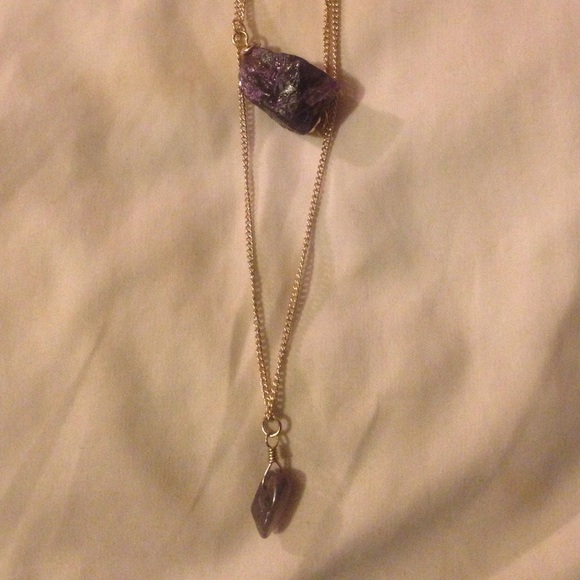 Amethyst Long-chained Necklace