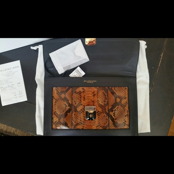 Balenciaga Python clutch - Picture 2 of 3