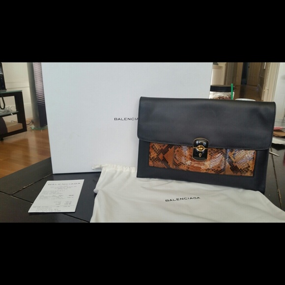 Balenciaga Python clutch - Picture 3 of 3